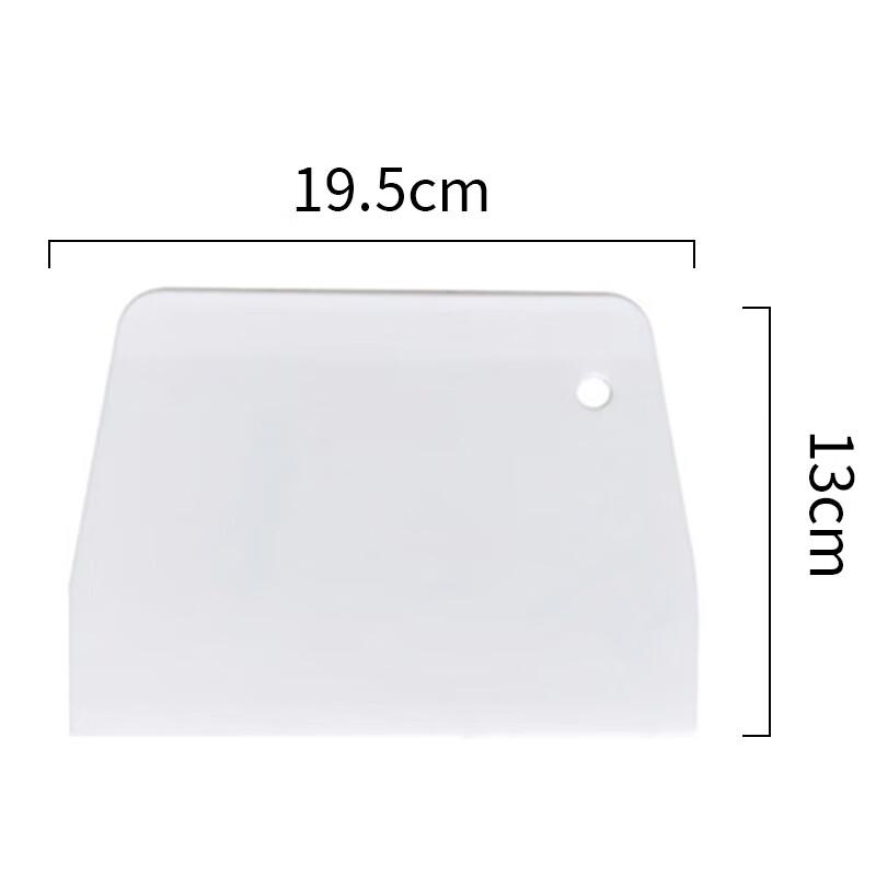 Large Trapezoidal Plastic Dough Scraper (2-Pack)