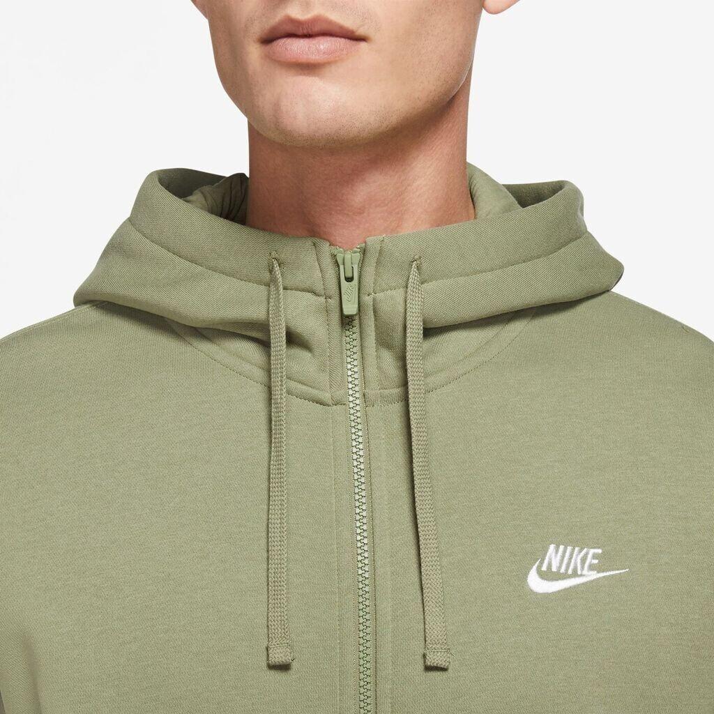 Куртка Nike Hoodie Club Fleece (BV2645) масляный зеленый/масляный зеленый/белый