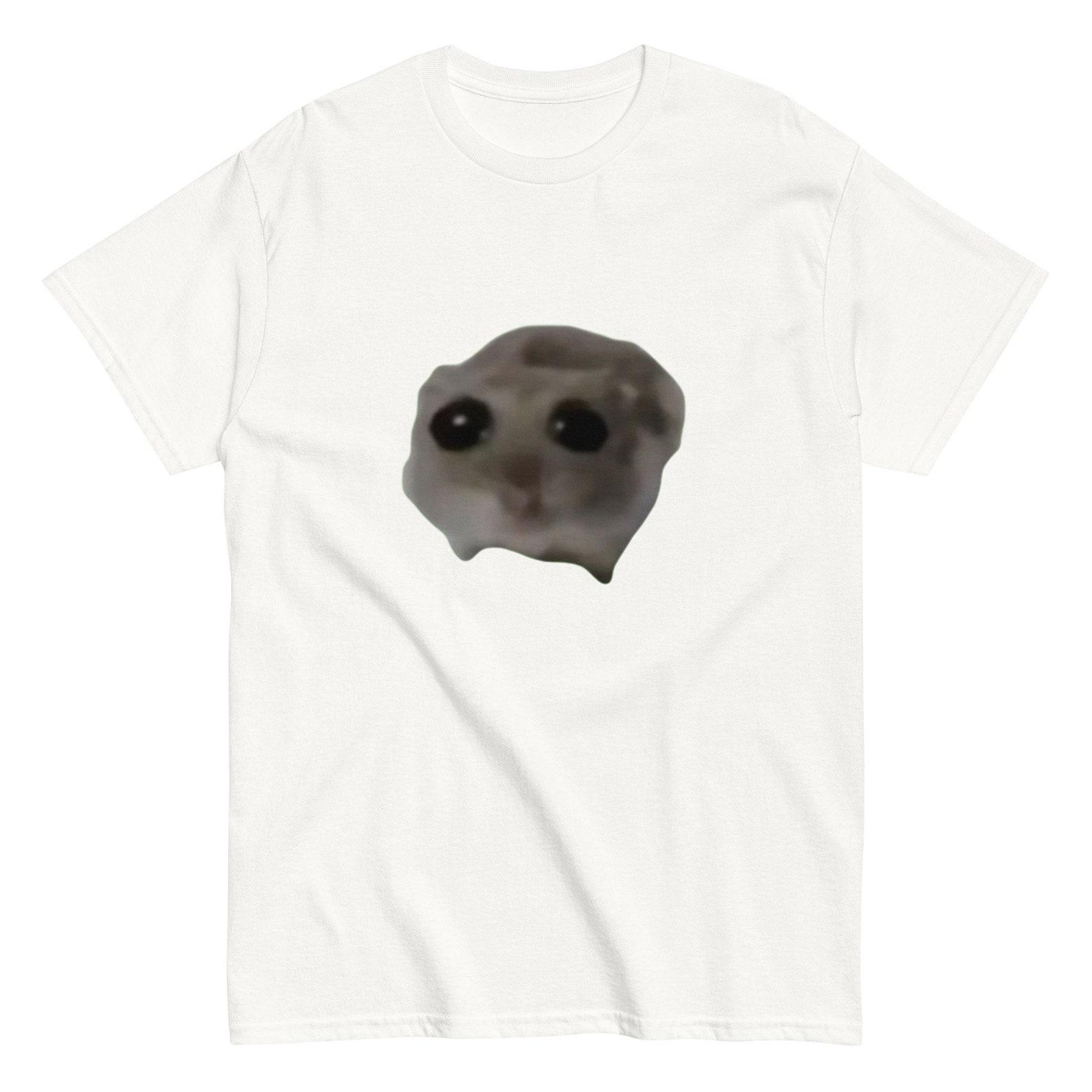 Sad Hamster Meme T-Shirt, Viral Trend, Comfy Cotton Tee 2XL