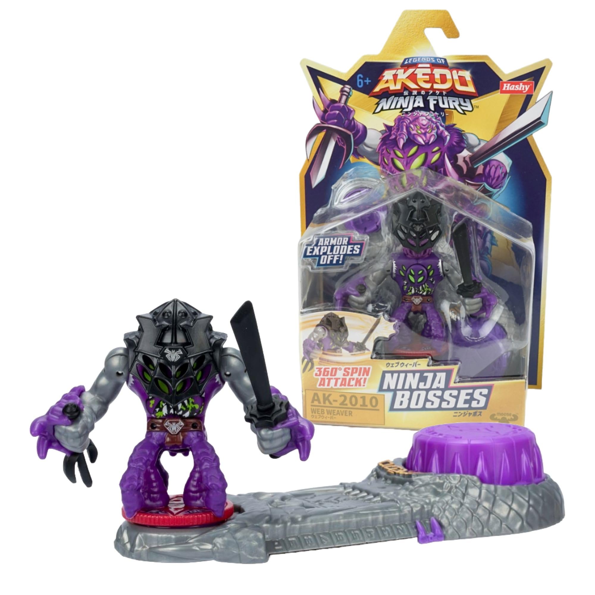

Hassey AKEDO S7 Japanese Ninja Boss Web Weaver Legends of AKEDO Ninja Fury Top-in [Official Product]