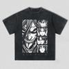 Attack On Titan The Shifter Anime Printing T-shirt Men's Clothing Women's 2026 Summer New Cotton Washed Short-sleeved T