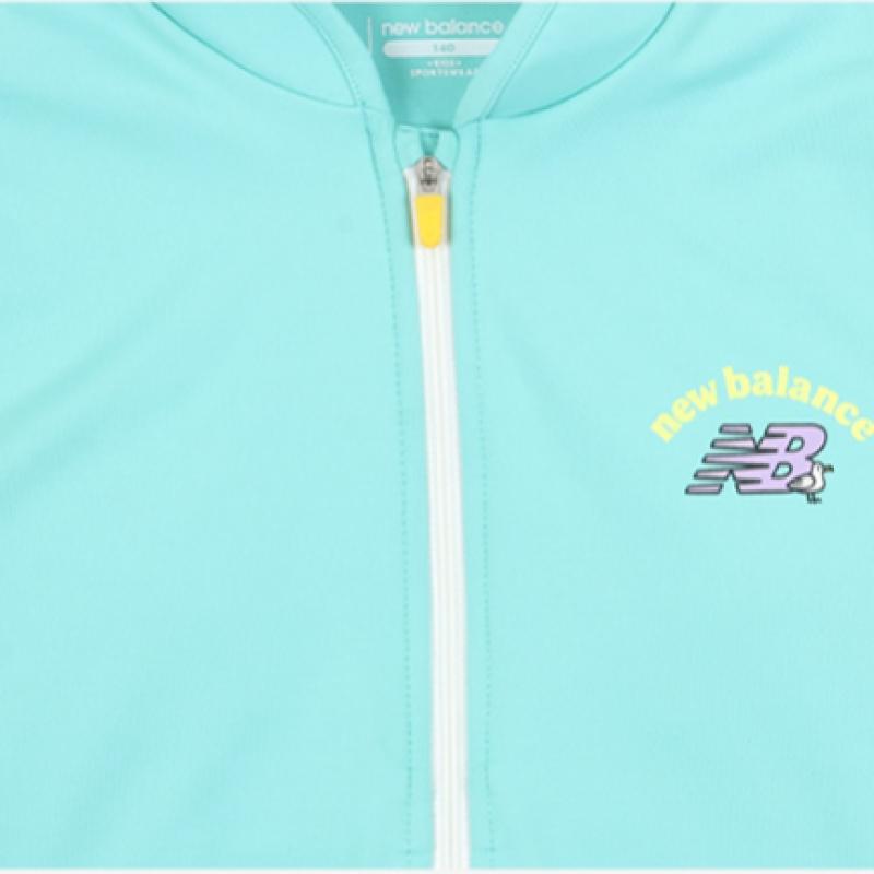 New Balance Kids Girls Rash Guard Setup Mint