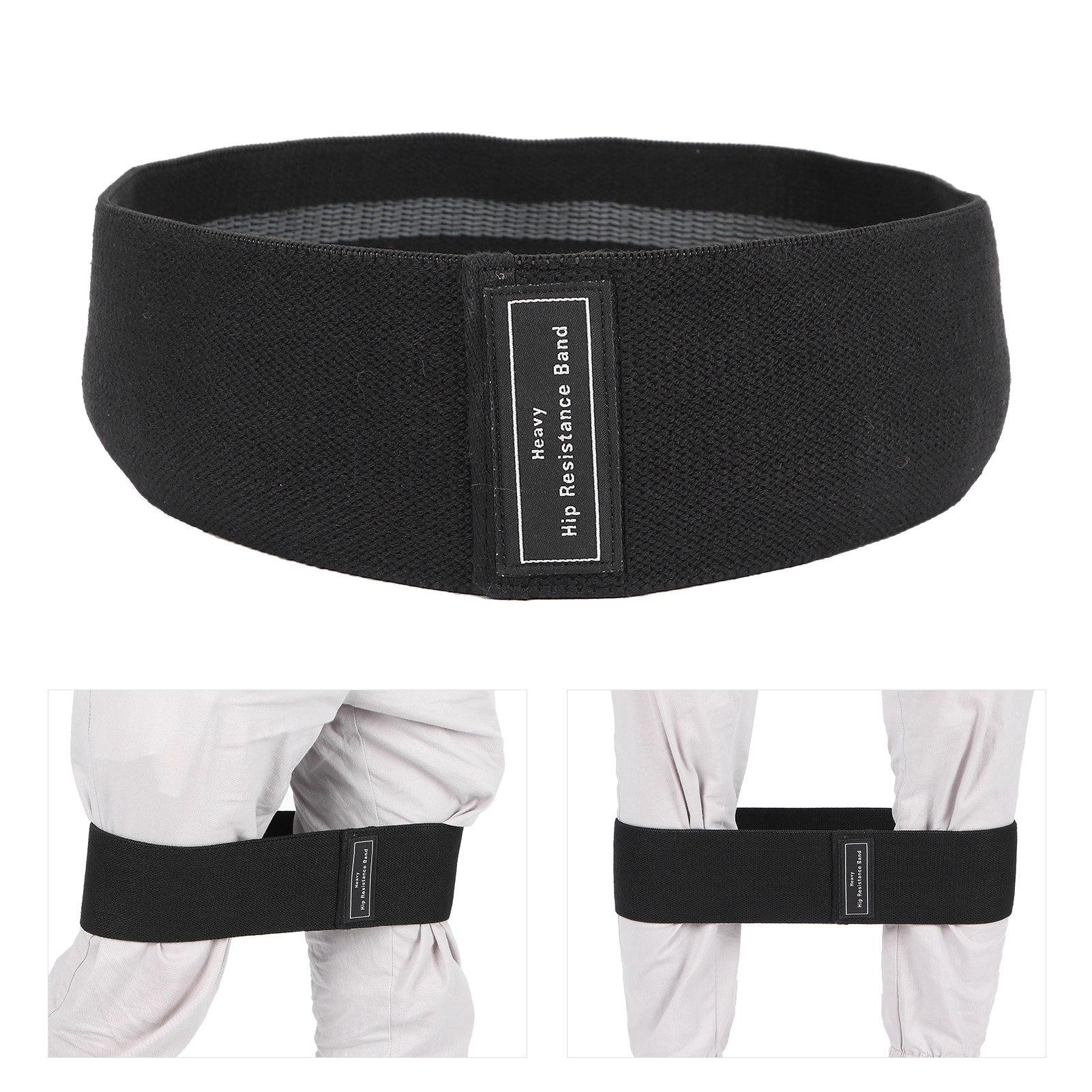 

Exercise Resistance Band NonSlip Fitness Elastic Stretching Workout Band Pull Strap Belt(Black )