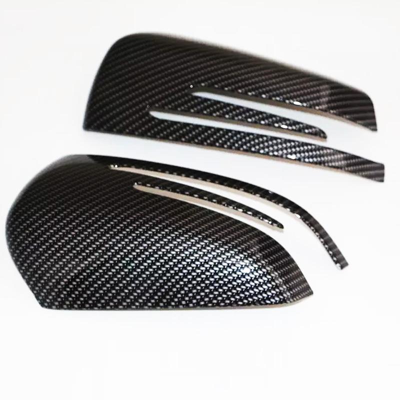 For Mercedes-Benz C-Class W204 2007-2013 C180 C200 C250 C300 C350 C63 AMG chrome carbon fibre Side Rearview mirror cover trim