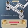 OEING Wall-Mounted Dual Handle Hot & Cold Water Faucet