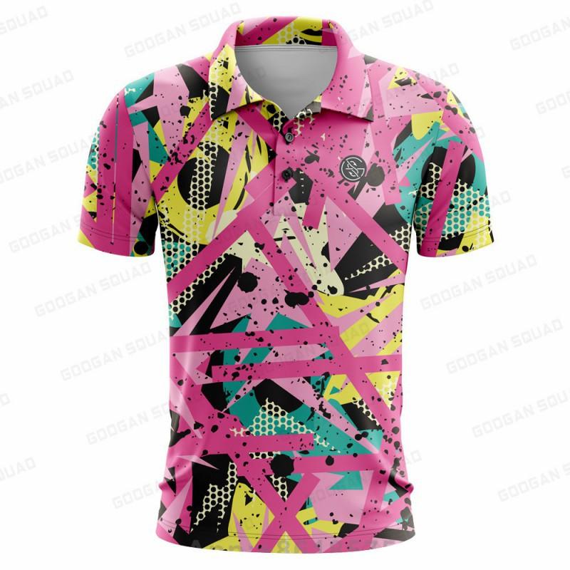 

High-end New Brand Men s Golf Shirt Outdoor Short-sleeved Casual Fashionable Clothing M