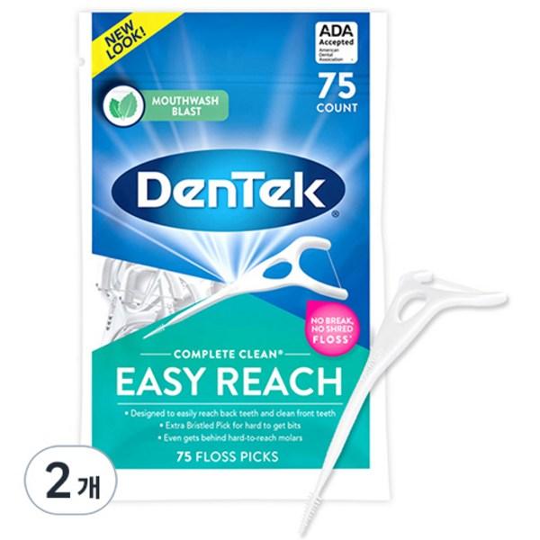 

Dentech Complete Clean Easy Rich Межзубная нить для коренных зубов, 75 шт., 2 шт.