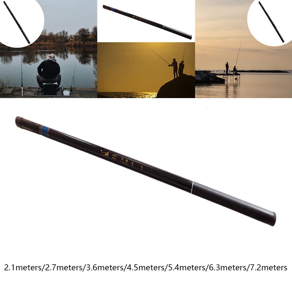 Ultralight Telescopic Fishing Rod Hard Travel Pole Equipment for Freshwater Stream