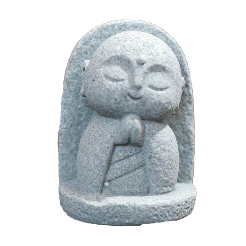 Zen Buddha Sculpture Creative Fish Tank Ornament Resin Figurine Aquarium Decor for Room Bedroom Landscape Fountain Outdoors