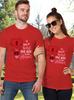 Valentine's Day Couples Matching T-Shirts Casual Short Sleeve Crew Neck T Shirt For Men Women New In Couple Elements Print Tees