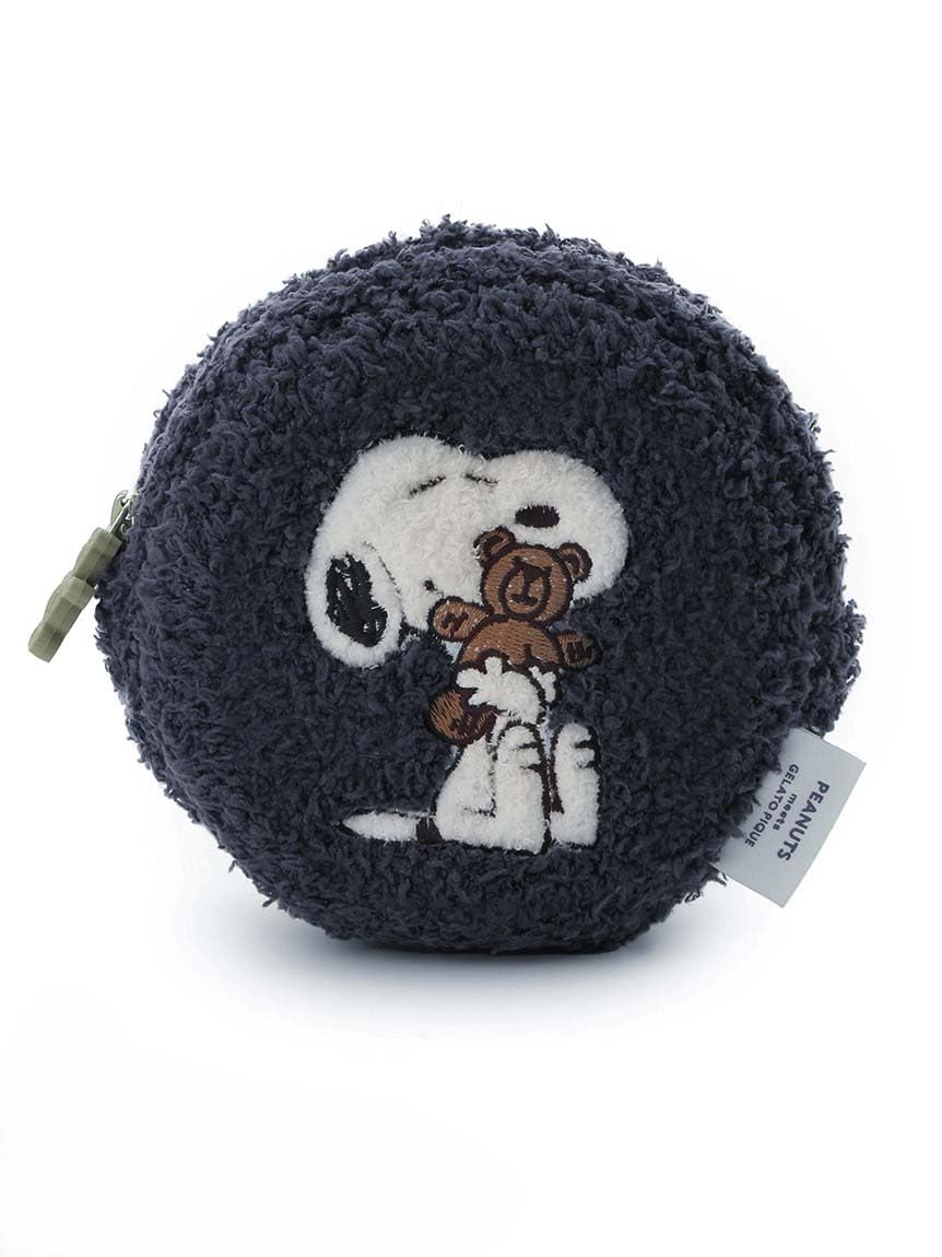 

applique pouch PWGB251523 NVY [Gelato Pique] [PEANUTS] SNOOPY×BEAR