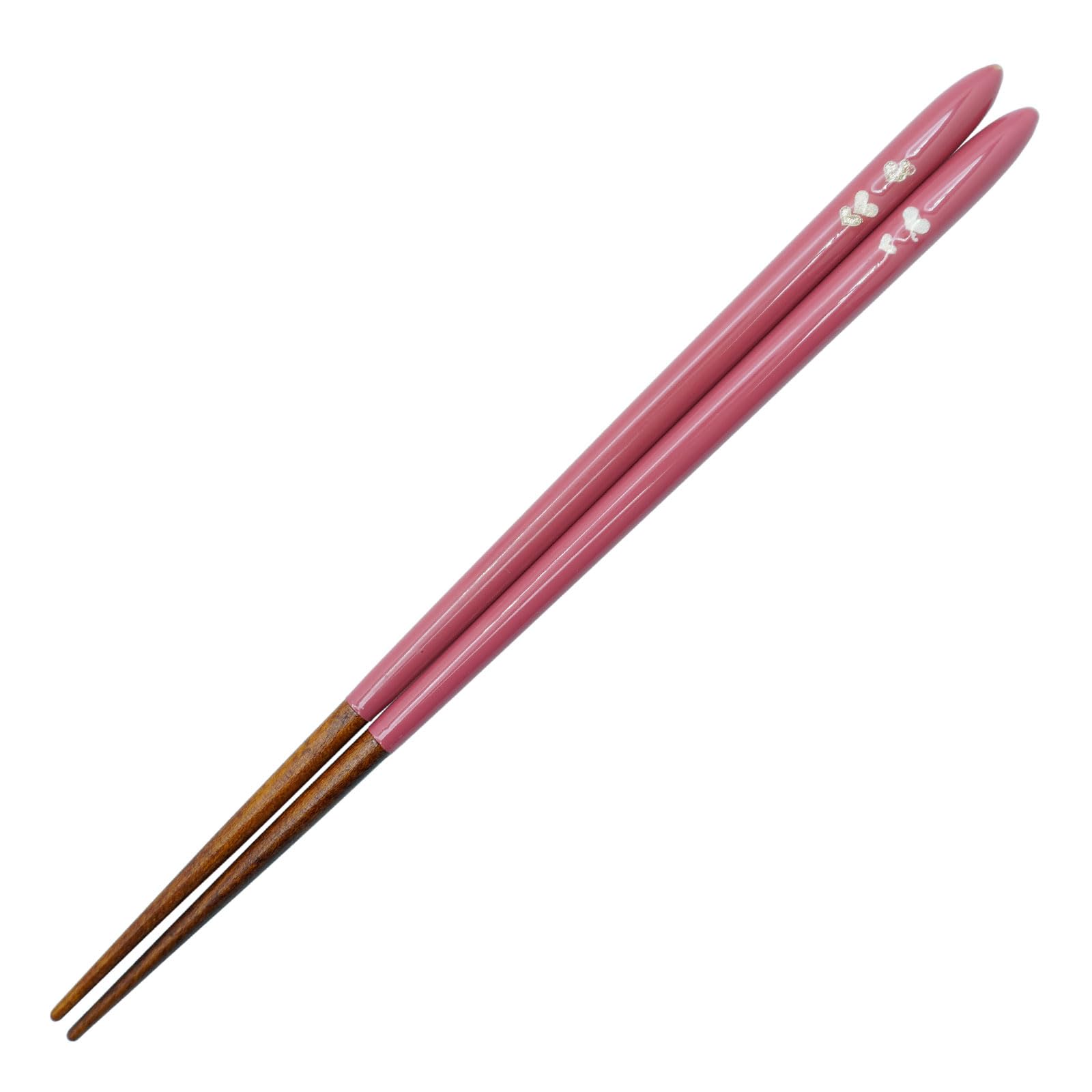 

Hyozaemon Wakasa Lacquer Girlish Made in Fukui Chopsticks, Magic Words Design, Obama, Prefecture, Pink, 21.5cm розовый