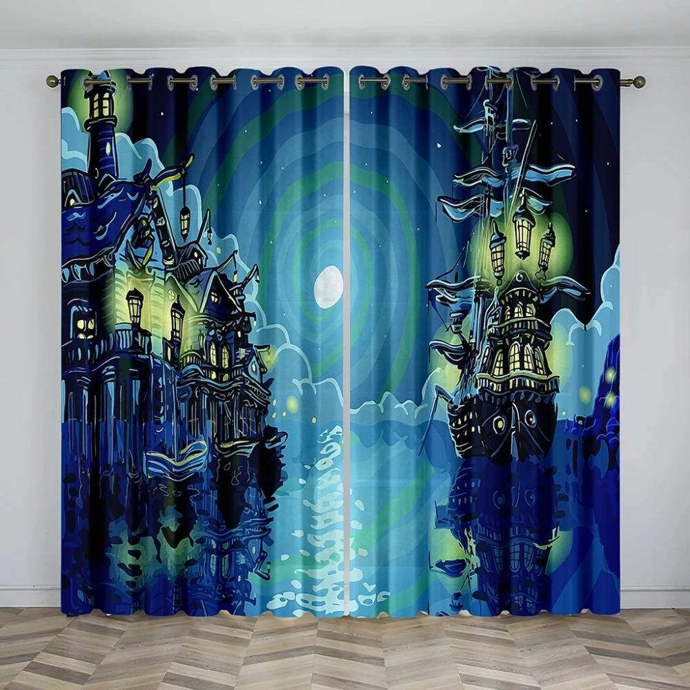 Různé styly série Dark Vzor vysoce zatemňovacích závěsů Ložnice a obývací pokoje Silná zatemňovací závěsa Vícebarevný závěs