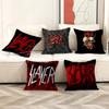 S-Slayer H-Heavy M-Metal Band Pillow Gifts Home Office Furnishings Bedroom Sofa Car Cushion Cover Case 45x45cm