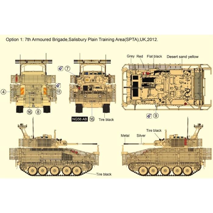 Gecko Model Scale Afghanistan Conflict British Army Scimitar Mk2 Operation Helic Plastic Model Kit GEC35GM0051 1/35 CVR(T) TES(H)