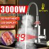 3000W 360 Rotation Electric Instant Heater Faucet Tap LED Digital Display Hot Water Kitchen Faucet Tankless Hot Cold Mixer Tap