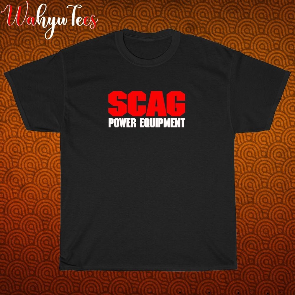 

New! Scag Power Equipment Logo Black Grey Navy White Size S-5XL Unisex T-Shirt 4XL