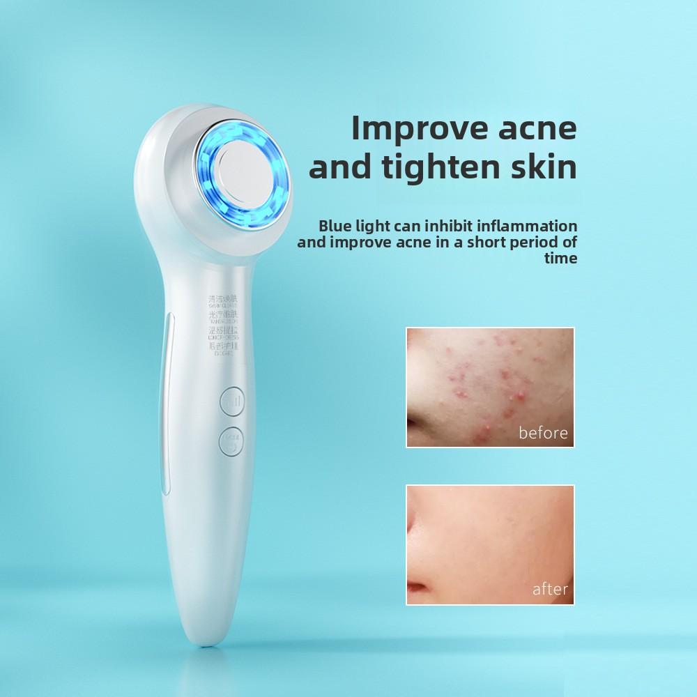 New Portable Face Introducer Temperature Lifting Vibration Massage Face Cleansing Beauty Instrument