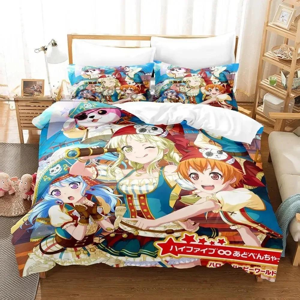 BanG Dream! Girls Band Party! Bedding Set Single Twin Full Queen King Size Bed Set Adult Kid Bedroom Duvet cover Sets 3D Print