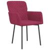 VidaXL Chaises de salle à manger 2 pcs Rouge bordeaux Velours 344784