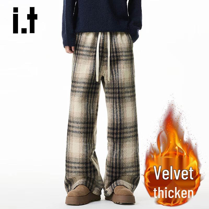 

CHOCOOLATEit Men s Fleece Lined Wide-Leg Sweatpants L