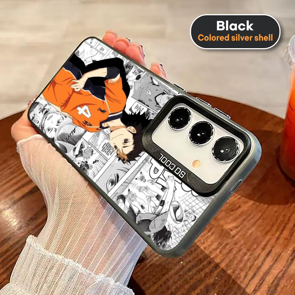 Haikyu Nishinoya Yuu Phone Case For Black lMDColor Silver Shell For Samsung A56 A16 A55 A15 A35 A25 A54 A14 A34
