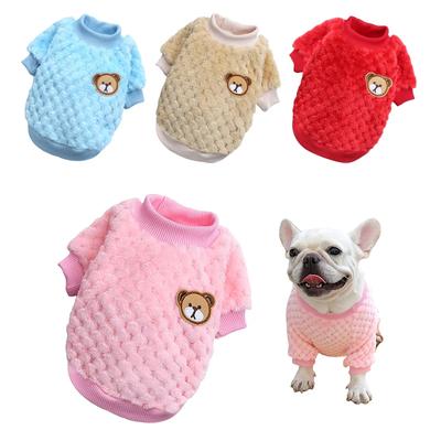 Ropa de Invierno Cálida para Mascotas para Perros Pequeños Cachorros Gatos Jersey Vellón Suave Chihuahua Chaleco Disfraz Bulldog Francés Chaqueta Yorkie Pug