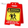 Rød akryl Skrivebord Advarselsskilt Heavy Duty Prank Skrivebord Advarselsskilt Hjemmekontor Skrivebord Minibordskilt Dekorasjon Ornament Co-worker Gag Gave
