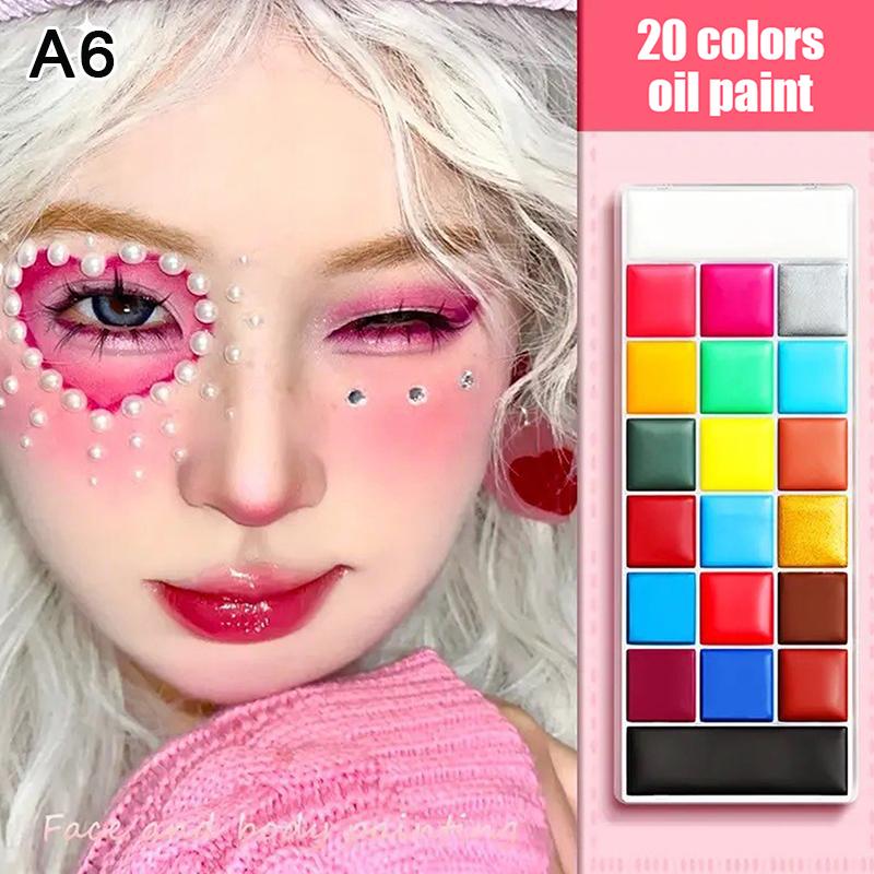 Face Body Paint Palette Professional Flash Non Toxic Safety Tattoos Paint Party Decoration Artist Fancy Makeup Set