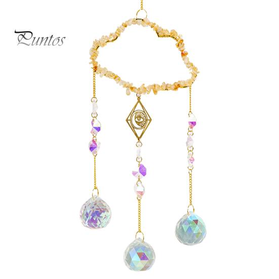 Sonnenfänger-Windspiel-Anhänger, lebendige Farben, schöne Reflexionen, Regenbogen-Kunstkristall, handgefertigter Gartenfenster-Anhänger