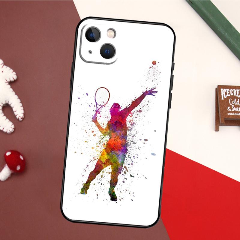 Tennis Racket Tennis Ball Case For iPhone 13 Pro Max 16 15 11 12 14 17 Pro Max mini 15 16 Plus 16e 17 Air Back Cover