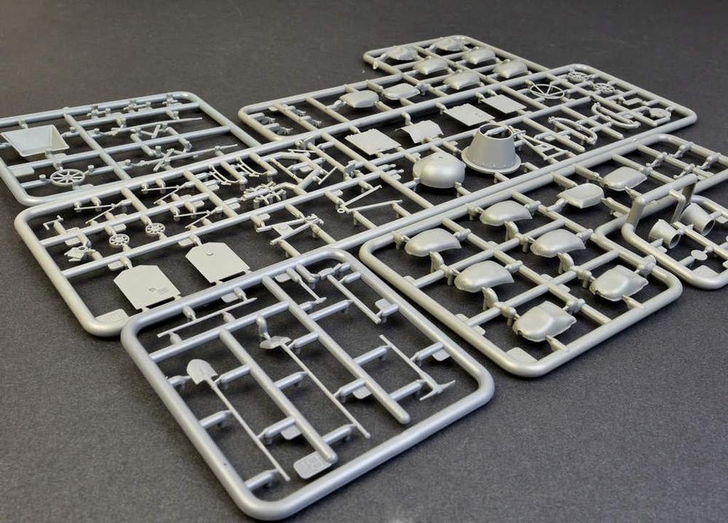 MiniArt Concrete Mixer Set Plastic Model MA35593 1/35