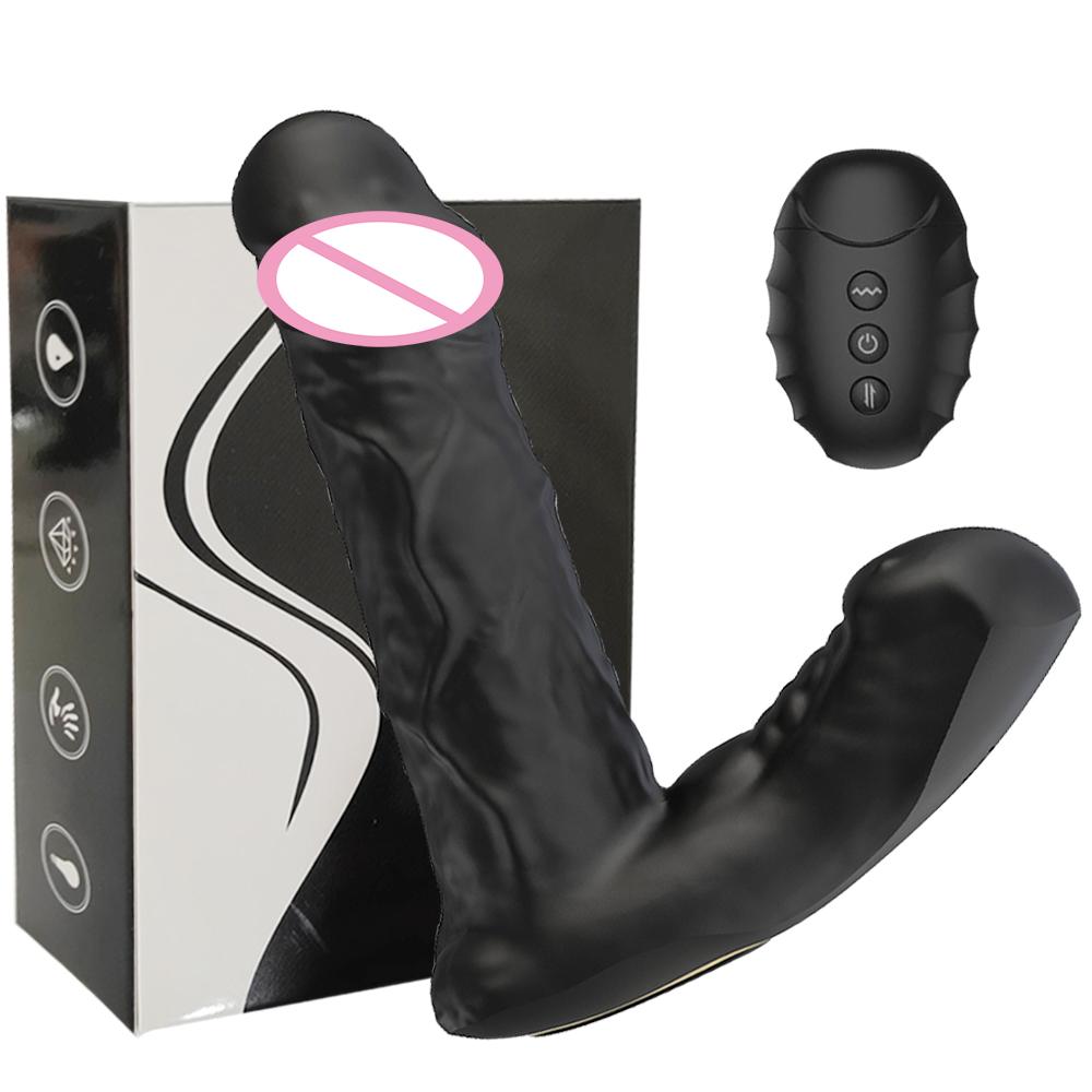 Wireless Remote Control Simulation Dildo Prostate Vibration Massager Female Clitoris G Point Anal Stimulation Adult Sex Toys