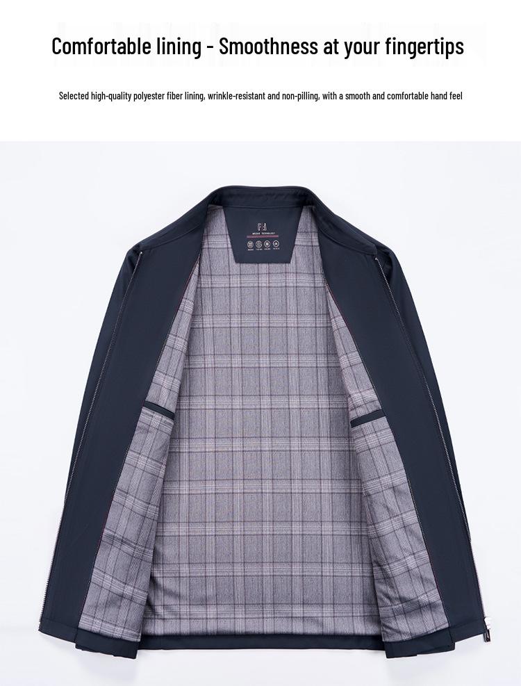 Men's High-End Business Casual Lapel Jacket - Spring/Autumn Lightweight Versatile Coat