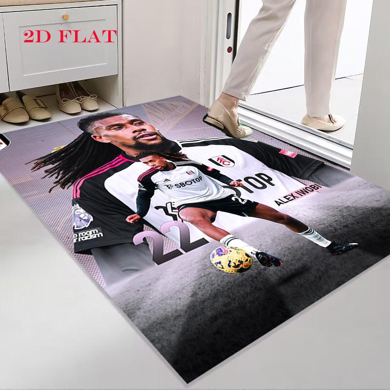 Fulham Football Club Teppich für Wohnzimmer Schlafzimmer Zuhause Sofadekoration, rutschfeste Bodenmatte für Kinder zum Spielen