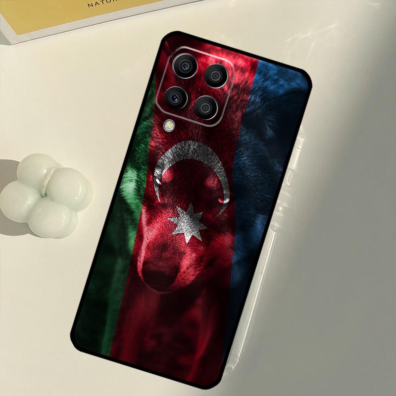 Azerbaijan Flag For Samsung Galaxy M33 M13 M14 M12 M32 M52 M31 M55 M15 M11 M21 M35 M53 M34 M54 M06 M16 Case