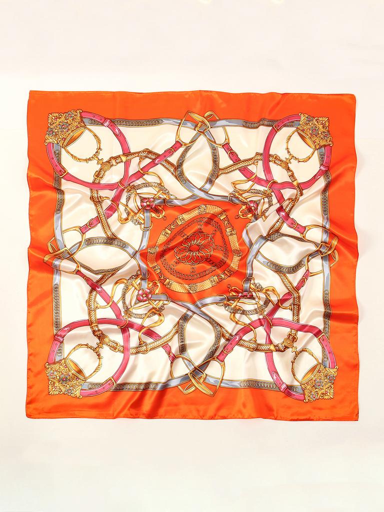 New Silk Shawl Satin Square Scarf For Women Paisley Neckerchief Female New Headband Hair Bands Print Foulard Hijab Wraps Bandana