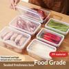 Food Storage Box Transparent Storage Container Fridge Organizer Microwave Safe Fresh-Keeping Sealing Box Kitchen Food Dispenser