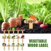 15PCS Wooden Garden Flower Labels Reusable Vegetable Name Tag Plant Markers  Indoor Plants
