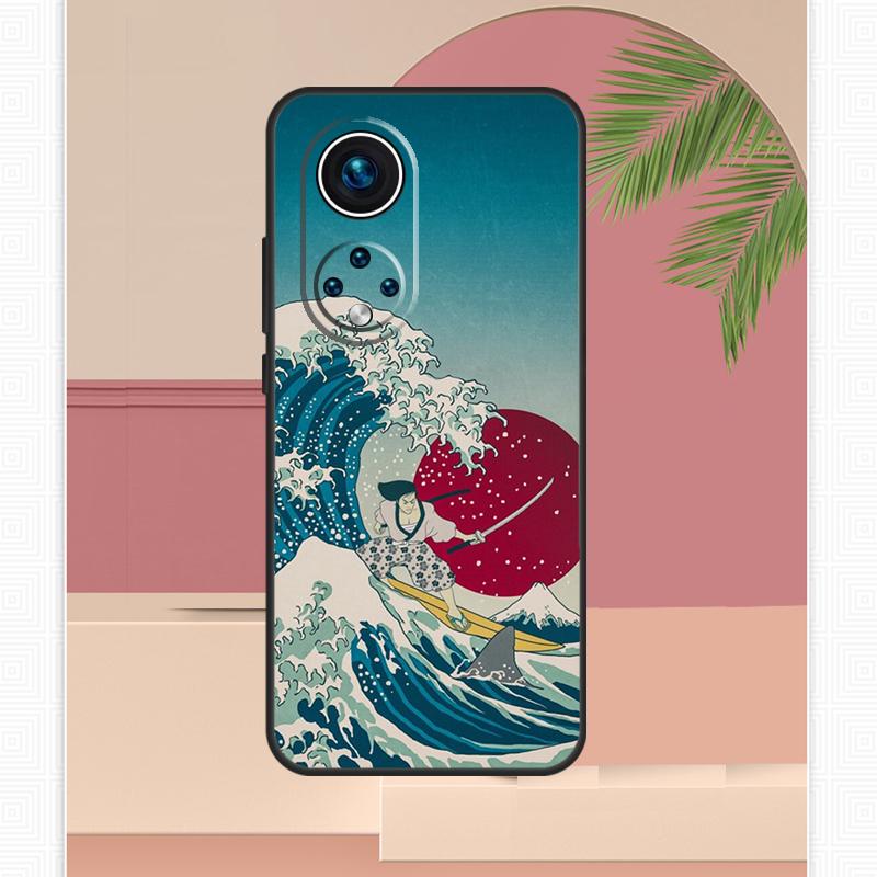 Japanese Samurai Warrior Geisha Case For Honor Magic 8 Pro 7 6 5 Lite Honor 200 400 X9c X9b X9a X8b X8a X8c 50 70 90 Cover