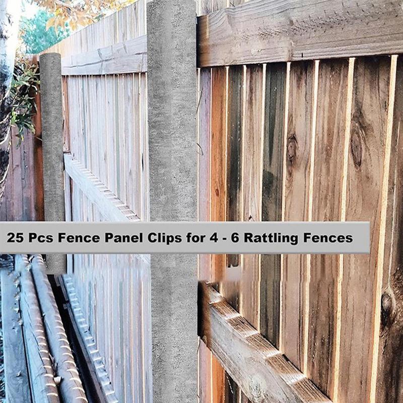 Stainless Steel Fence Clips 25Pcs/set Anti-vibration Garden Post Tensioning Clamps For Agricultural Farm Highway