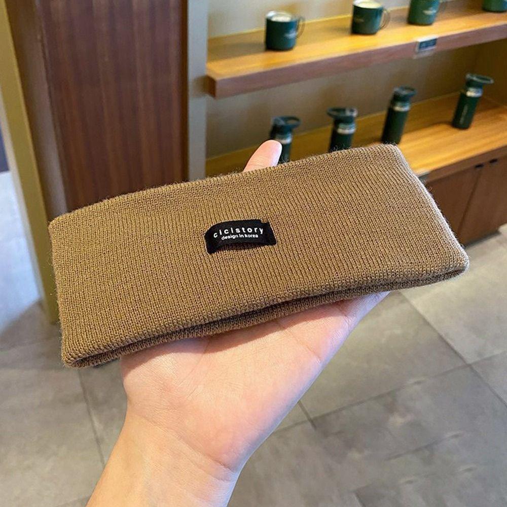 Sweat-absorbing Knitted Hair Band Wide Makeup Hair Bands Fashion Hair Accessories  Women