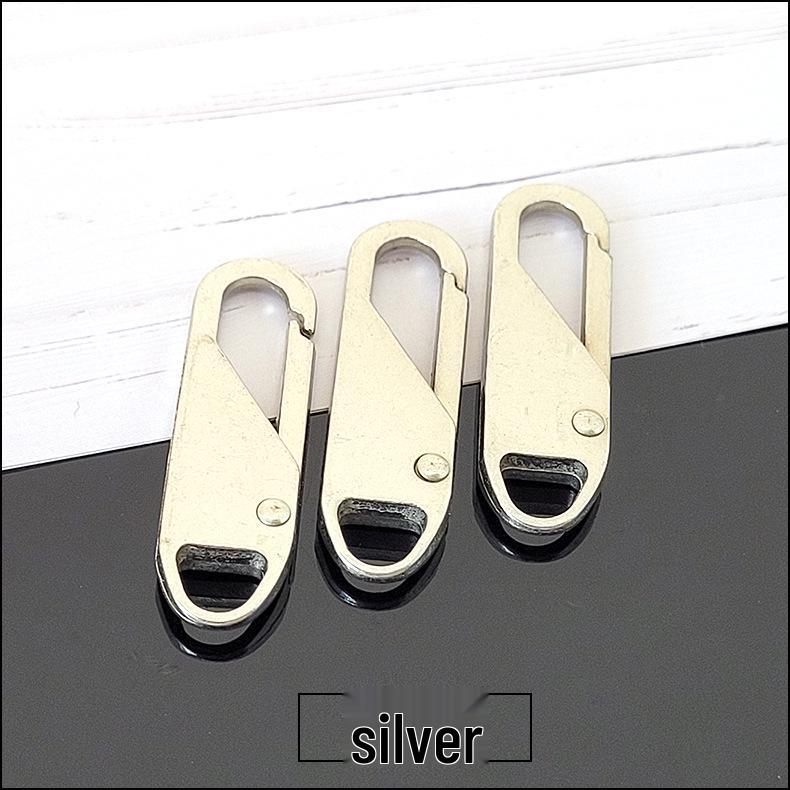 Universal Metal and Rubber Zipper Pull for Handbags, Backpacks, and Clothes