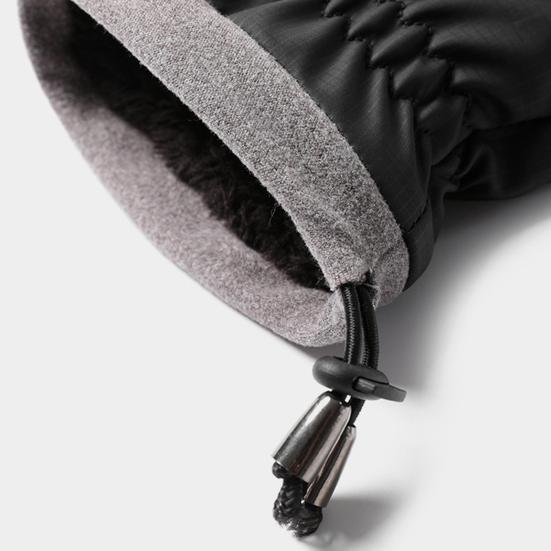 Yousheng 1 Paar Winterhandschuhe mit verstellbaren Kordelzugbündchen Wasserdicht Winddicht Wärmespeicherung Feuchtigkeitstransport Touchscreen Anti-Rutsch-Handfläche Outdoor