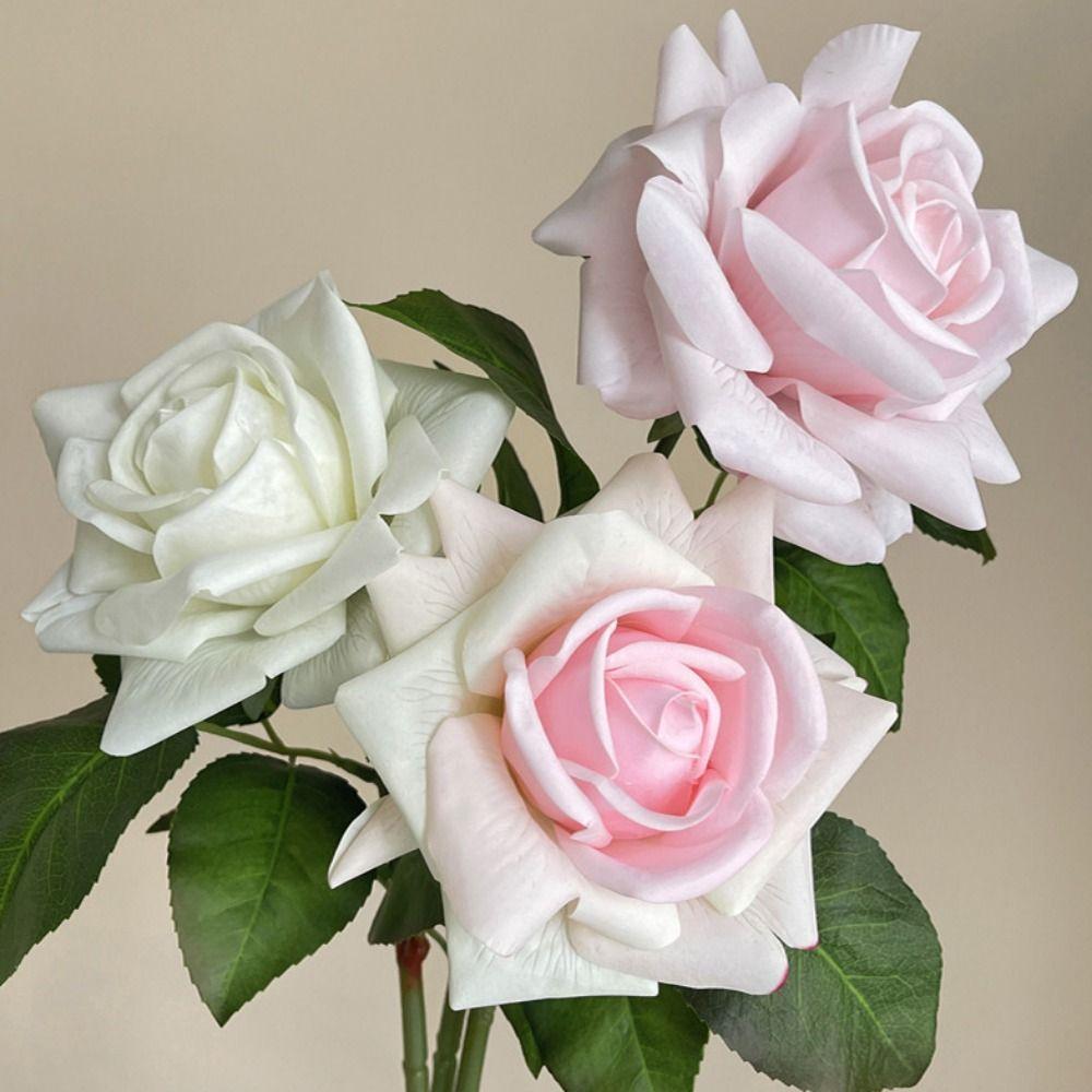 Real Touch Rose Artificial Flower Multicolor Lifelike Rose Flower Faux Flower Home Decoration