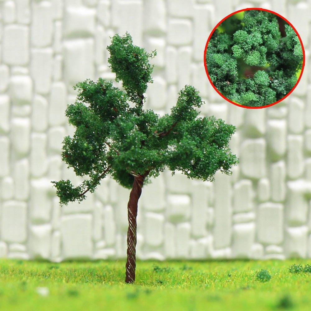 Scenery Collection Trees Model Trees 5cm N HO Gauge 40 Pieces Landscape Miniature Garden Railway Model Building Model Diorama Educational DIY