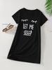 Cute Girl's Black Dresses, Lightweight Casual Short Sleeve Dress to Kids 5-14 Years Comfortable and Soft
