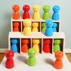 12pcs Wooden Doll Color Memory Games - Children's Puzzle Games, Parent-child Interactive Activities, and Creative Board Games