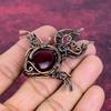 Red Fire Labradorite Pendant Copper Wire Wrapped Jewelry Fish Gemstone Pendant