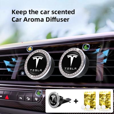 Car Freshener Solid Perfume Air Conditioner Vent Mount Clip For Model 3 Highland 2023 Model S Model X Model Y